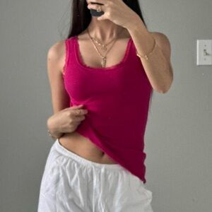 Canyon River Blues Fitted Pink Tank Top